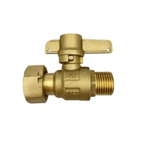 Custom Wholesale Low Price 1/2 3/4 1 1 1/4 1 1/2 1 3/4 2 Inch High Pressure Operated Ball Lockable Water Meter Brass Ball Valve