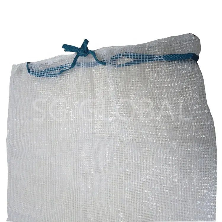 Venta al por mayor 25kg 50kg PP malla Leno sacos de cebolla blanca