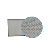Filtro de Panel Mini-Pleated de Fibra de Vidrio HEPA H14 de Alto Flujo de Aire para Sistemas HVAC y AHU
