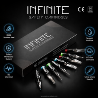 Cartouche d'aiguilles de tatouage jetables en acier inoxydable pour l'art corporel avec système à membrane – Vente en gros
