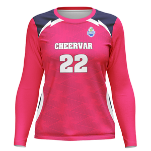 ชุดวอลเลย์บอลคอกลมแขนยาวสำหรับผู้หญิงชุดเล่นวอลเลย์บอลฝึกซ้อมแข่งขัน - Product Image 3