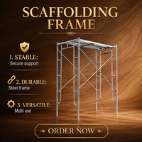 Échelle d'échafaudage télescopique mobile multifonctionnelle pliable pour système de coffrage de construction