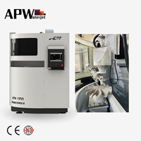 Machine de découpe au jet d'eau CNC pour mini-pièces aéronautiques, entièrement fermée, à moteur, haute productivité, 5KW AC220V, APW
