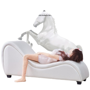 Kunden spezifische luxuriöse S-förmige gebogene Freizeit Liege Paar Stuhl Massivholz PU Leder Wohnzimmer Schlafs ofa Sex Sofa - Product Image 1