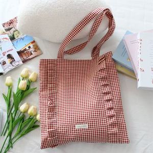 Tas Popok Bayi Baru OEM Pabrik, Gaya Plaid Modis untuk Luar Ruangan, Tas Tote Ibu yang Tahan Lama, Tas Gantung Kereta Bayi, Set 2 Buah - Product Image 2