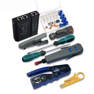 Ruihua Network Tool Kit 9-Piece Set For <b>RJ45</b> <b>Cable</b> Crimping Testing Home Office Use - Product Image 1