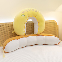 Peluche mignonne en forme de coussin long, poupée géante en forme de bonnet, bébé endormi sur le lit avec les jambes croisées, cadeaux pour fille