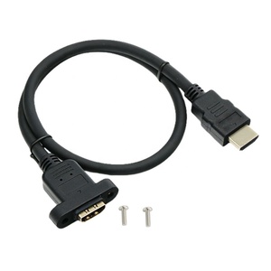 Tốc Độ Cao 30Cm 0.3M 1.5M <span class=keywords><strong>HDMI</strong></span> Nam Để Nữ 4K 1.4V 2.0V Kabel Đồng Mạ Thép Nickel Mạ Cáp Với Vít Núi - Product Image 1