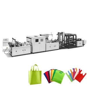 High Speed Automatic D Cut T Shirt Shoes Vest Non Woven Bag Machine