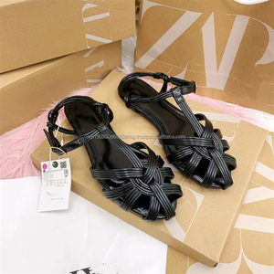 Nuevas Llegadas 2026: Sandalias de Cuero de Lujo para Mujer, Clásicas Tejidas Planas para Verano y Exteriores - Product Image 3