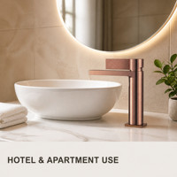 Keran Wastafel Kuningan Satu Lubang, Model Deck Mounted, Mixer Tap, OEM Warna Kustom, Modern untuk Hotel, Keran Wastafel Kamar Mandi, Chrome Hitam Emas
