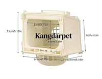 Nid de reproduction et d'éclosion multifonction en plastique Kangdarpet avec fenêtre d'observation pour petits oiseaux de compagnie, perroquets, pinsons, canaris