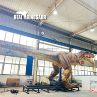 Modèles personnalisés de dinosaures animatroniques réalistes grandeur nature en fibre de verre pour parcs d'attractions et centres commerciaux (usage intérieur)