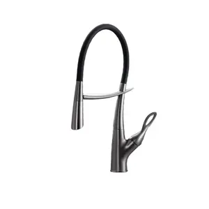 Pull Out Water Faucet Fashion Pull Down Sensores Touch Automatic Brass Water Tap Silicone Magnetic Sprayer Sink Faucets Pull Out Kitchen Faucet