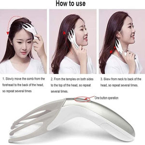 Massaggiatore della testa del massaggiatore del cuoio capelluto della stazione termale di vibrazione tenuta in mano elettrica senza fili di vendita calda di <span class=keywords><strong>Amazon</strong></span> - Product Image 4