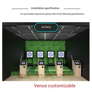 Salle de tir à l'arc mobile avec cible de projection interactive pour tir sportif traditionnel et à l'arc à poulies - Product Image 2