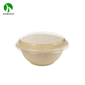 Offre Spéciale jetable biodégradable à emporter pulpe naturelle canne à sucre bagasse bol à salade rond boîte à lunch écologique avec couvercle - Product Image 2