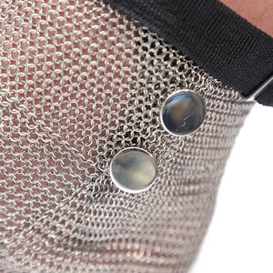 सुरक्षा और पोशाक के उपयोग के लिए स्टेनलेस स्टील चेनमेल रिंग जाल सुरक्षात्मक जूते - Product Image 4