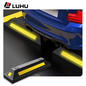 ガレージカーストッパー用の新しいベベルポジショナーゴム製パーキングカーブゴムホイールストッパー - Product Image 3