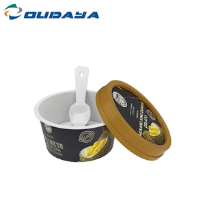 Gobelets à glace/yaourt en PP à paroi simple, anti-effraction, de qualité alimentaire, avec couvercle et cuillère, designs personnalisés, IML, 130 ml, 15,7 g, marque OUDAYA, HACCP - Product Image 5