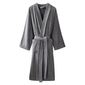 <span class=keywords><strong>Accappatoio</strong></span> in puro <span class=keywords><strong>cotone</strong></span> autunno inverno Hotel con Logo ricamato in <span class=keywords><strong>cotone</strong></span> <span class=keywords><strong>100</strong></span>% camicia da notte da <span class=keywords><strong>uomo</strong></span> <span class=keywords><strong>accappatoio</strong></span> - Product Image 5