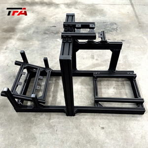 Simulateur profil aluminium volant personnalisé Cockpit simulateur de jeu de conduite superbe Cockpit avec vraie chaise course - Product Image 1