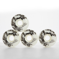 Roues de skateboard en pu vierge, livraison gratuite, oem, vente en gros, street 52mm 100A