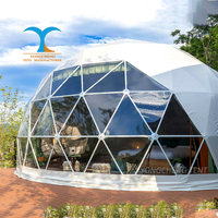 Tentes de station touristique maison Glamping observation des étoiles 6m coupole dôme Capsule maison pour les événements de camping en plein air