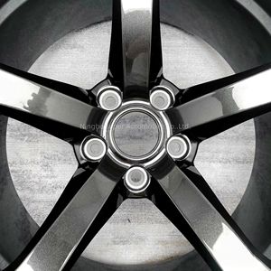 ล้อแม็กซ์ Forgex 18x9 5x114.3 สำหรับรถยนต์นั่งส่วนบุคคล Nismo V1 สีดำเงินโครเมียม สำหรับ Nissan 350z 370z Infiniti G37 Q50 Q70 - Product Image 2