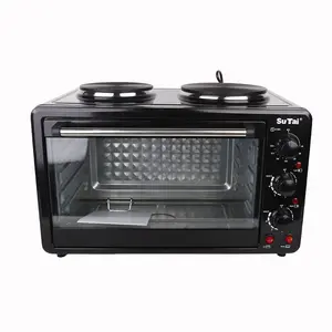 Produk Baru Struktur Oven Pizza Elektrik 38L Oven Listrik 1500W dengan 2 Piring Panas