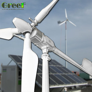 Aerogenerador de Alta Potencia de 10KW para Uso Doméstico, Eje Horizontal, Aspas de Paso Variable, Generador Magnético, Salida de 400VAC - Product Image 1