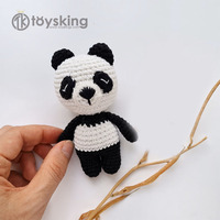 TK Cadeau pour Première Maman : Jouet pour Bébé en Peluche Amigurumi (Lapin, Lion, Tigre, Koala, Girafe, Cerf, Renne, Singe paresseux, Panda roux) et Hochet Animaux