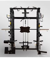 Smith Integrated Trainer Gantry Squat Rack Commercial Fitness Gym Equipment Squat rack con cables Estación combinada