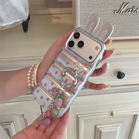 Coque de téléphone avec oreilles de lapin 3D au design mignon pour iPhone 18 17 16/15/14/13 Pro Max, coque de protection, livraison gratuite en stock