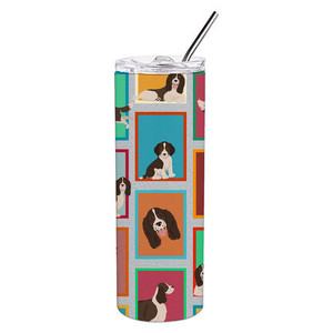 Vaso delgado de acero inoxidable Lots of Liver English Springer Spaniel - Product Image 1