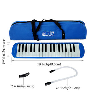 Teclado portátil para exteriores, instrumento Musical <span class=keywords><strong>Melodica</strong></span> 37 teclas, dedo pulgar, Melodion ABS, Color <span class=keywords><strong>azul</strong></span>, <span class=keywords><strong>Melodica</strong></span> Sinomusik, logotipo personalizado - Product Image 3