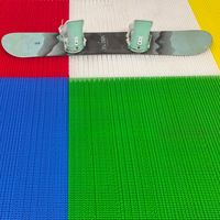 Tapis d'entraînement sur piste sèche Enoki Mushroom PP 100 cm pour le ski et le snowboard en intérieur
