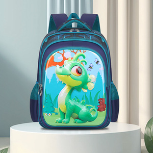 Mochila Escolar de Dibujos Animados para Niños de Primaria, Juego de Tres Piezas con Cierre de Cremallera, Asa Extensible y Respaldo Suave de Poliéster - Product Image 3