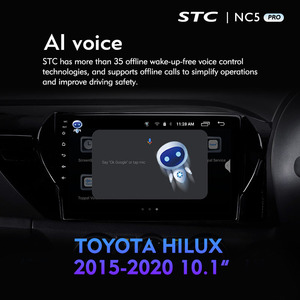 Hikity — autoradio <span class=keywords><strong>Android</strong></span>, lecteur multimédia, stéréo, 2 Din, pour voiture <span class=keywords><strong>TOYOTA</strong></span> HILUX (2015, <span class=keywords><strong>2020</strong></span>, 10.1) - Product Image 3
