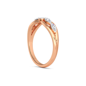 Magnifique bague de fiançailles en diamant de laboratoire taille marquise pour femme, fabriquée avec une brillance exceptionnelle et un savoir-faire gracieux - Product Image 3