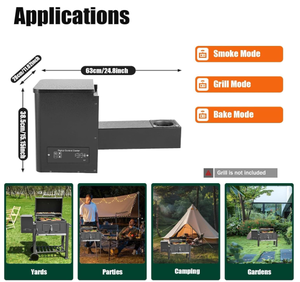OEM WIFI Controlado Nunca se quede sin combustible: la tolva de alimentación de pellets perfecta Tolva de ahumador de barbacoa para la configuración de su parrilla - Product Image 2