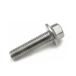 Fastener thép không gỉ M4 M6 M8 M10 M12 din6921 lớp 4.8.8.8 10.9 12.9 Hex mặt bích đầu bu lông