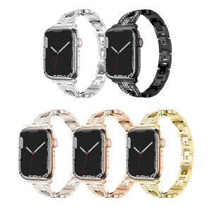 สายนาฬิกาโลหะแม่เหล็กสแตนเลสสตีลขนาด 32 มม. สำหรับ Apple <span class=keywords><strong>Hublot</strong></span> ผู้หญิง พร้อมสายทอง 20 มม. แบรนด์หรูระดับท็อป - Product Image 6