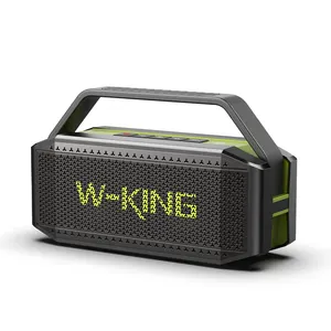 Directly Supply W-KING D9 -1 Outdoor waterproof portable Bluetooth speakers with NFC, TF Card reader and power bank function