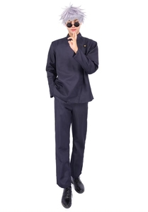 Costume de <span class=keywords><strong>Cosplay</strong></span> Halloween <span class=keywords><strong>Gojo</strong></span> Satoru pour Femme et Homme avec Lunettes - Product Image 6