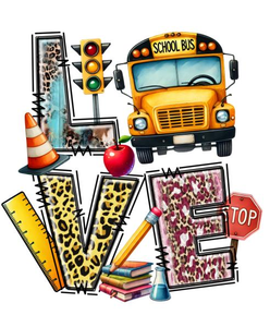 <span class=keywords><strong>Chauffeur</strong></span> d'autobus scolaire Transfert Dtf Temps scolaire Prêt à appuyer Transfert Retour à l'école Transferts DTF Modèles d'impression Fer à repasser pour chemise - Product Image 5