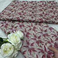 Tissu en dentelle de luxe NI.AI, mélange de couleurs, matière pour vêtements nigériens, dentelle guipure florale pour vêtements féminins
