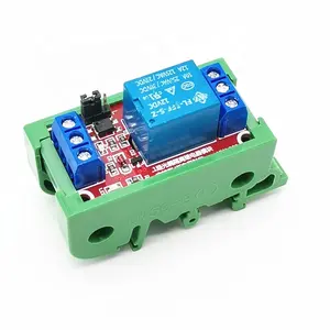 5V 12V 24V 1-Channel Relay Module High and Low Level Trigger with Opto Isolation DIN Rail Case No Install