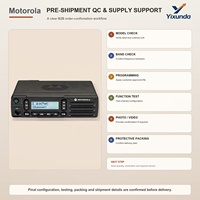 Radio mobile Motorola DM2600 DMR VHF 45W ou UHF 40W 160 canaux IP54 avec écran numérique pour la communication en véhicule commercial