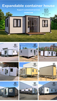 Kit de maison modulaire extensible de 40 pieds 20 pieds pas cher Maison moderne pour vivre Maison en conteneur de luxe préfabriquée personnalisée